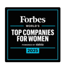 Forbes Top Companies for Women 2025 Certificate